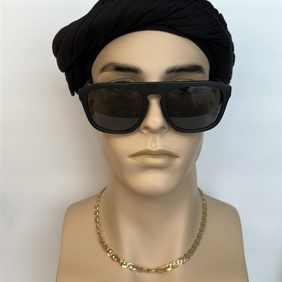 New Authentic BURBERRY Wren Dark Grey Browline Men's Sunglasses - Picture 4 of 13